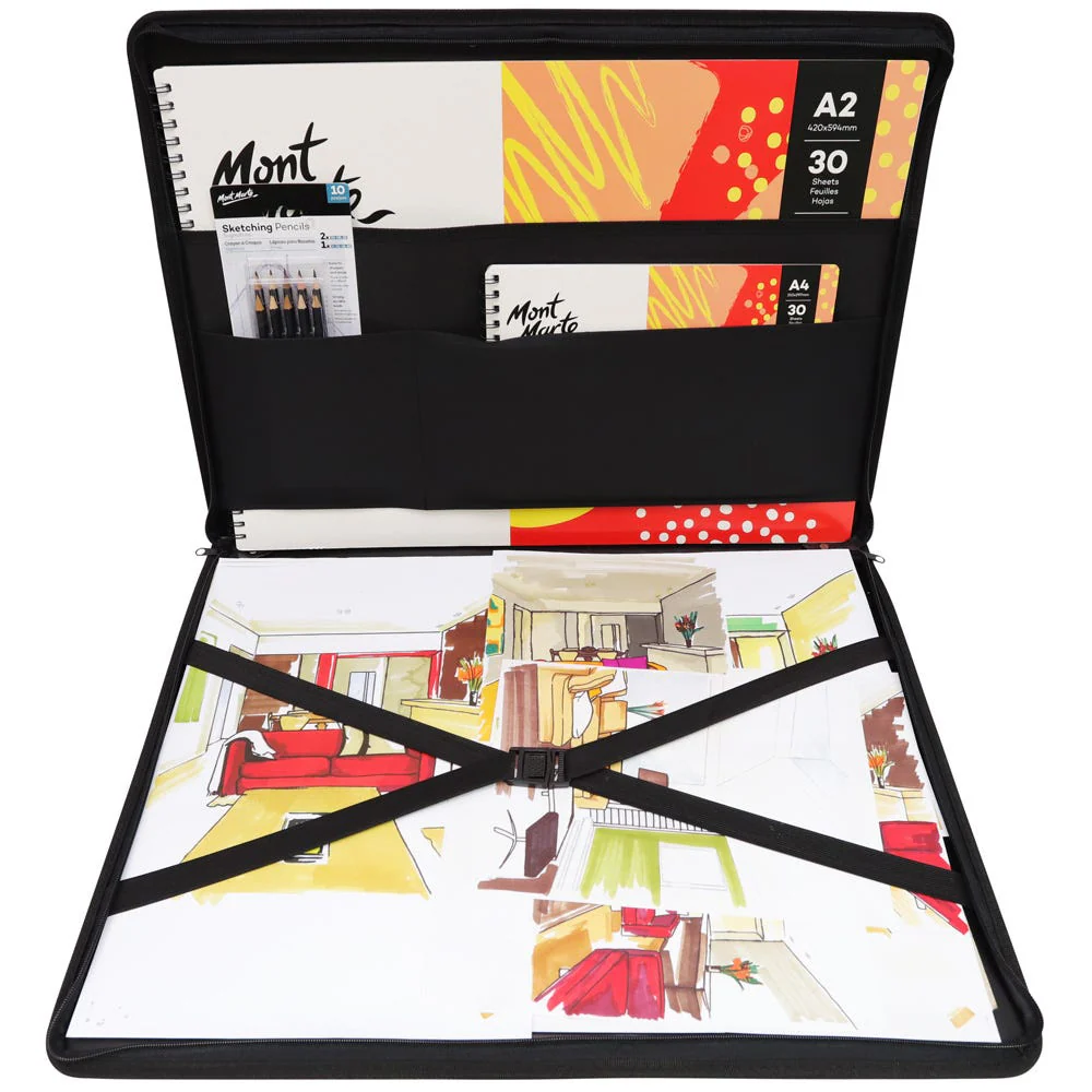 Mont Marte পোর্টফোলিও A2 সিগনেচার 594 x 420mm (23.4 x 16.5in)