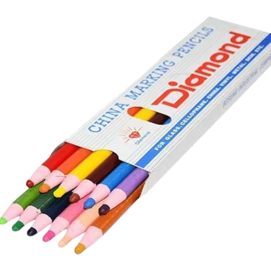 Diamond চায়না মার্কিং পেন্সিল মাল্টিকালার 12 পিস