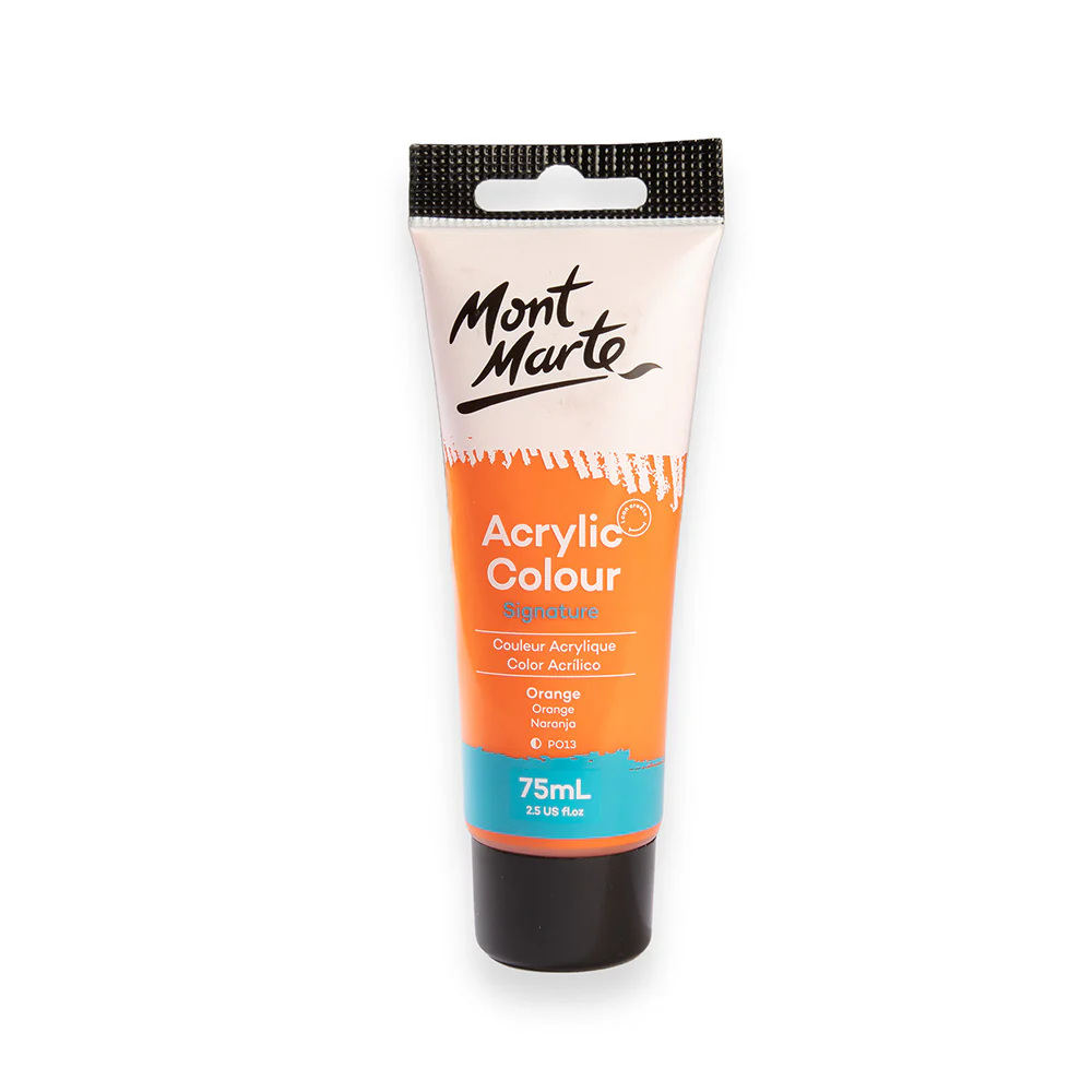 Mont Marte অ্যাক্রিলিক কালার পেইন্ট সিগনেচার 75ml – Orange