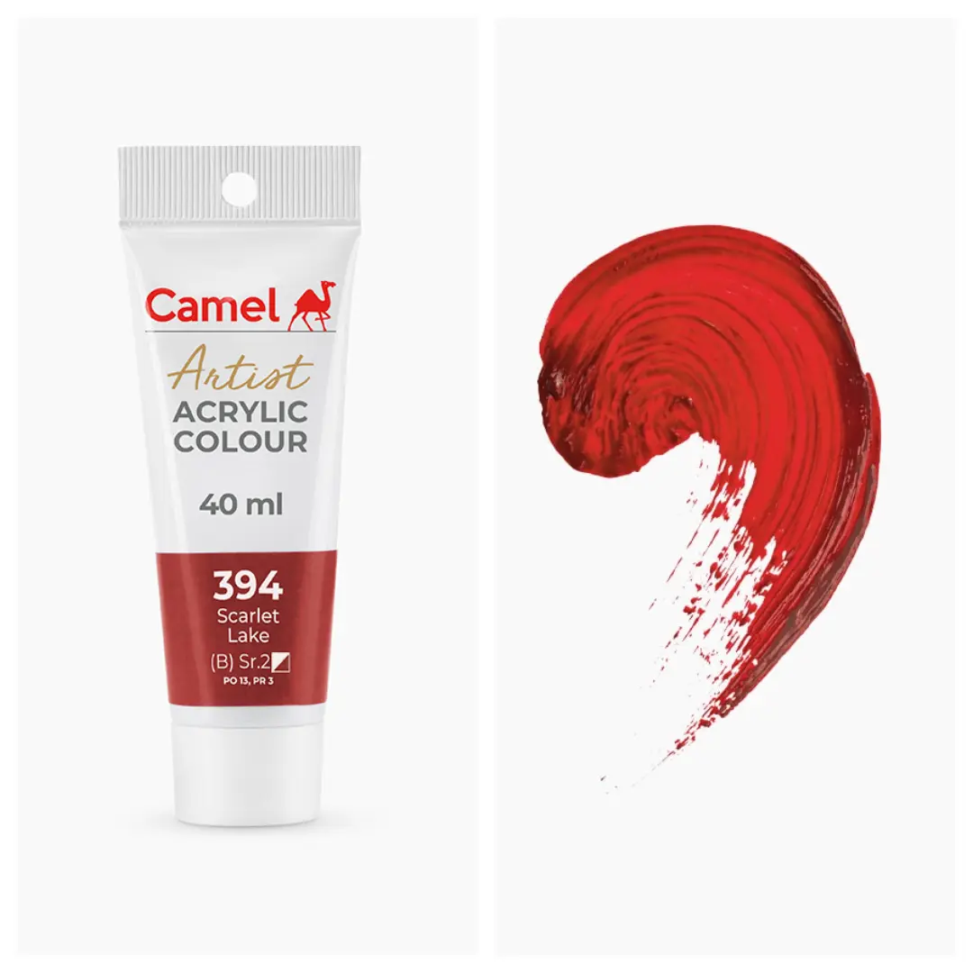 Camel আর্টিস্ট অ্যাক্রিলিক কালার 40ml – Scarlet Lake (Sr.2)