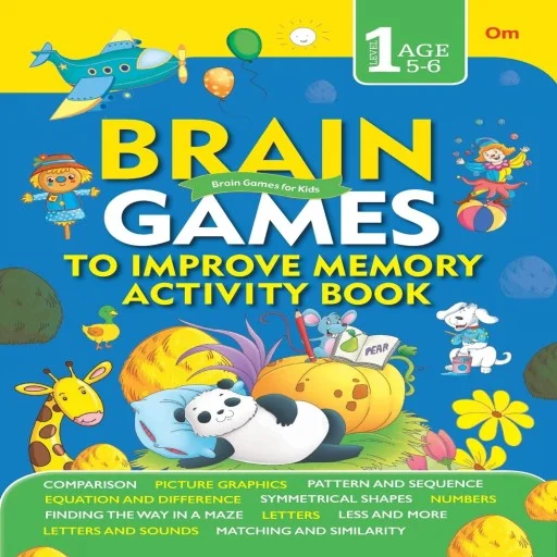 Brain Games To Improve Memory Activity Book Level - 1 Paperback