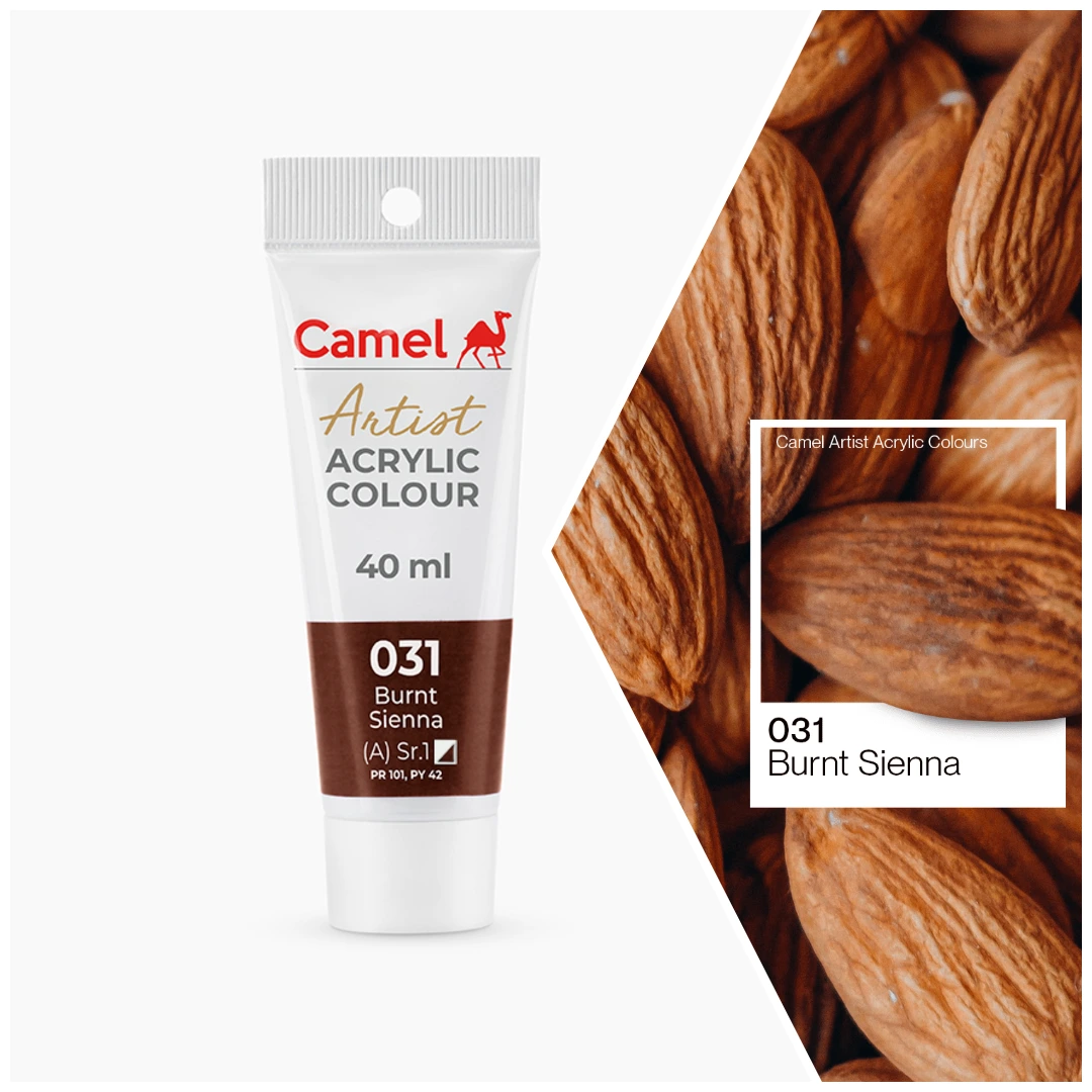 Camel আর্টিস্ট অ্যাক্রিলিক কালার 40ml – Burnt Sienna (Sr.1)