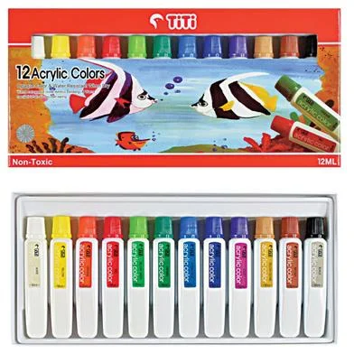 titi ওয়াটার 12 কালার 6 মিলি (স্টুডেন্টস রেঞ্জ)