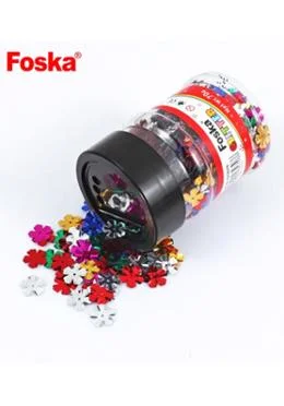 Foska বোতল প্যাকিং বাল্ক কালারফুল কসমেটিক গ্লিটার - ফ্লাওয়ার