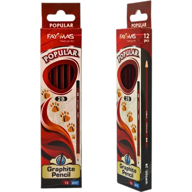 Faymas গ্রাফাইট পেন্সিল 12 পিস - WP050-2B