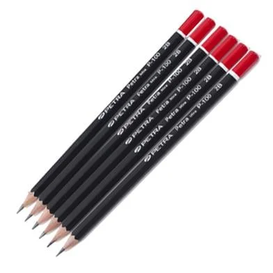 Petra ব্ল্যাক ম্যাট পেন্সিল - 2B - 12 পিস - PBMP002B
