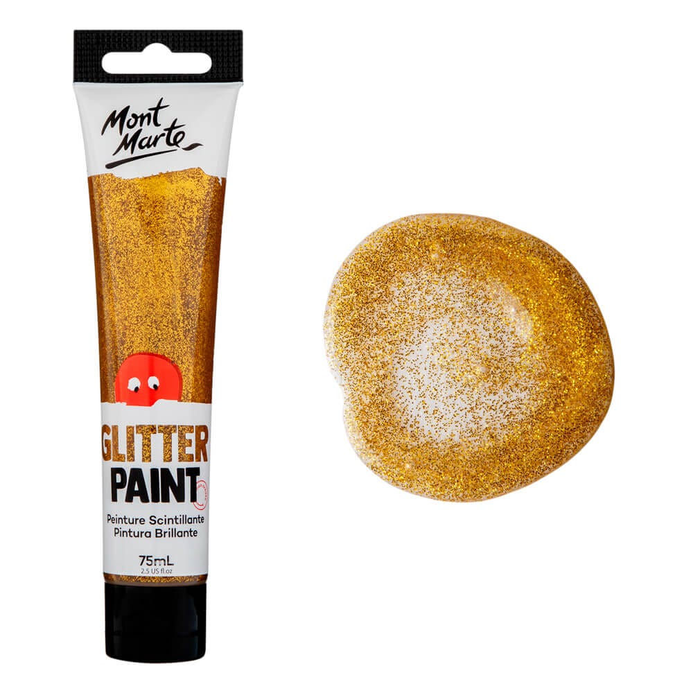 Mont Marte গ্লিটার পেইন্ট 75ml – Gold