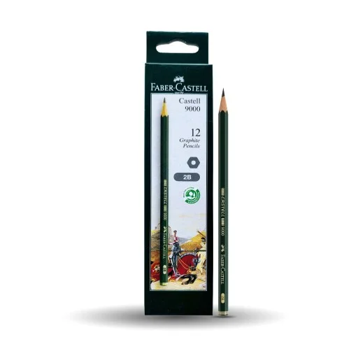 Castell 9000 Graphite Pencil, 2B - 12 Pcs
