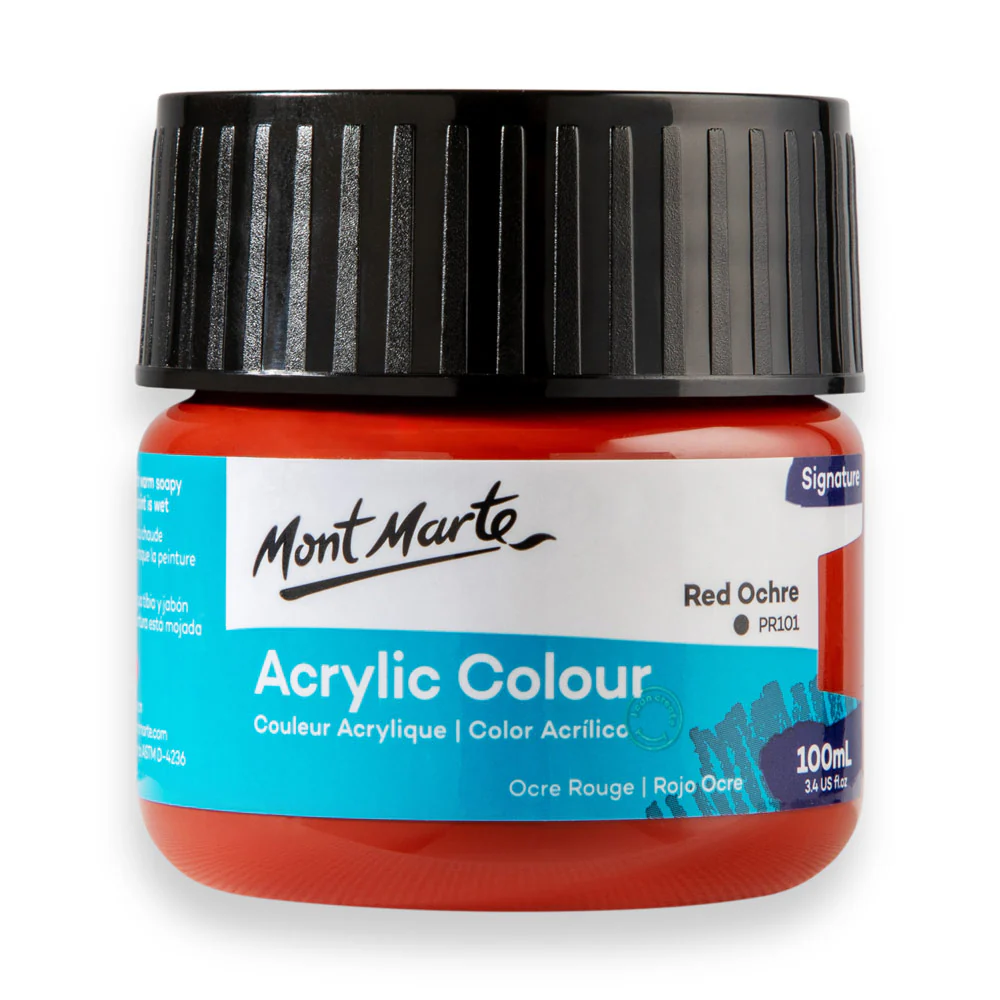 Mont Marte অ্যাক্রিলিক কালার 100ml – Red Ochre
