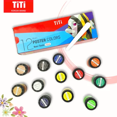 Titi পোস্টার কালার 12 পিস 10 মিলি