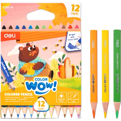 Deli Wow কালার্ড পেন্সিল-হাফ-12 পিস - EC139-12