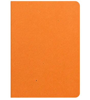 Explorer নোটবুক (জুট হ্যান্ডমেড অরেঞ্জ বোর্ড কভার)