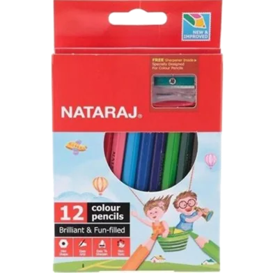 NATARAJ আর্ট অ্যাসোর্টেড কালার পেন্সিল 12 পিস