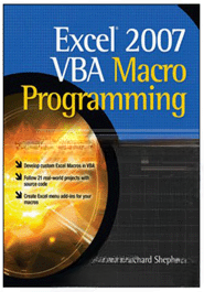 Excel 2007 Vba Macro Programming