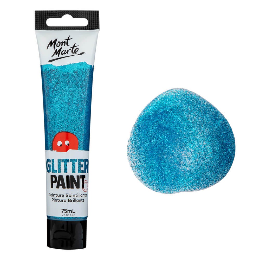 Mont Marte গ্লিটার পেইন্ট 75ml – Light Blue