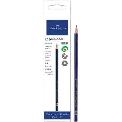 Faber Castell গোল্ড Faber 2B পেন্সিল - 12 পিস