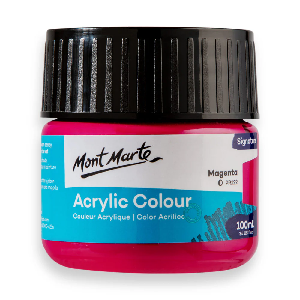 Mont Marte অ্যাক্রিলিক কালার 100ml- Magenta