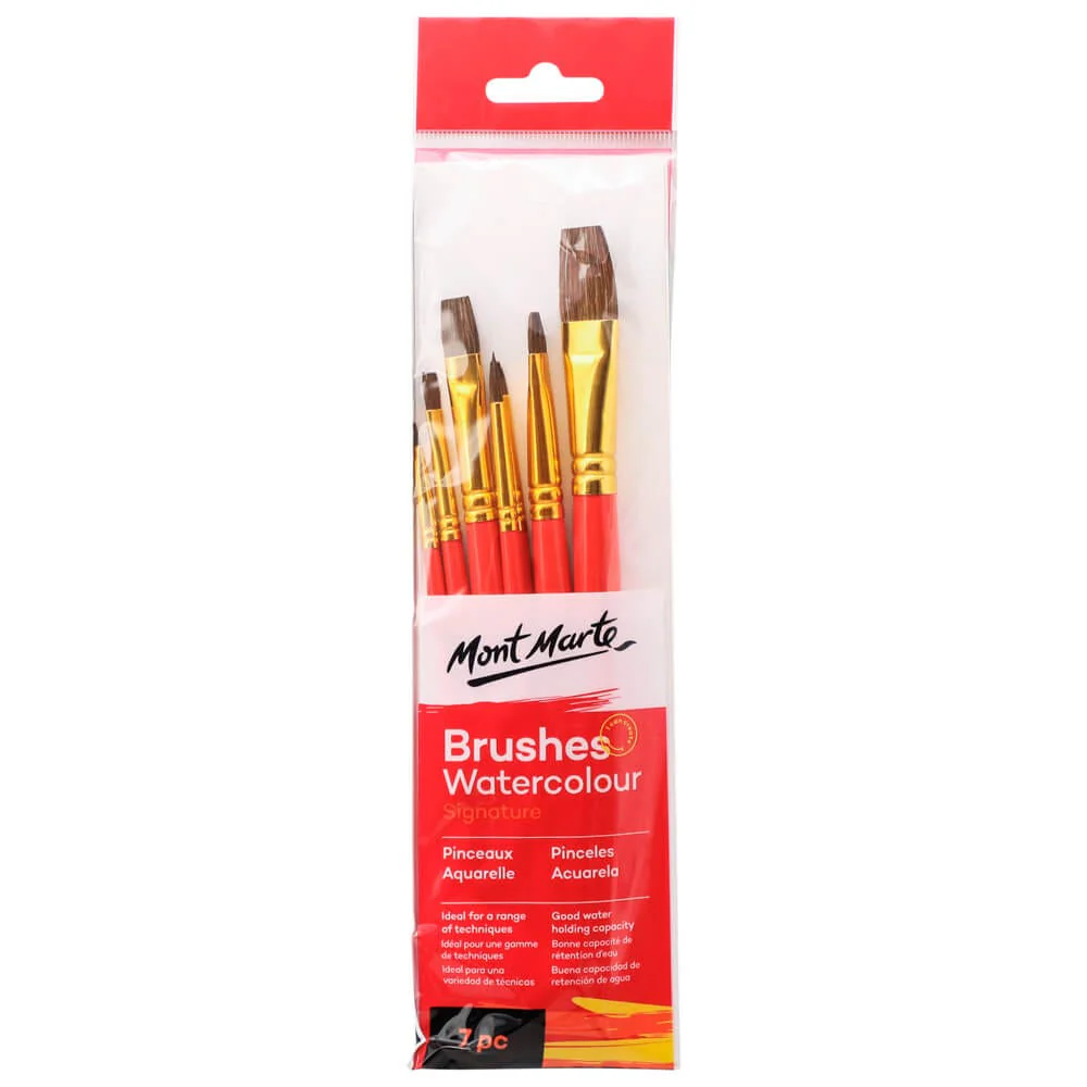Mont Marte ওয়াটারকালার ব্রাশ সিগনেচার 7pc