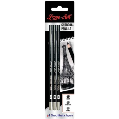 Artline চারকোল পেন্সিল প্যাক অফ 3