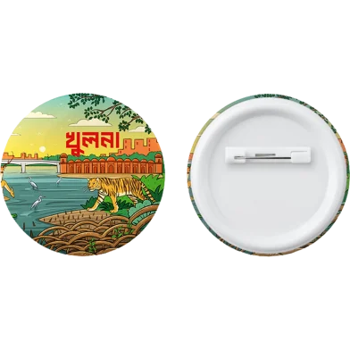 Sevendays খুলনা বাটন পিন ব্যাজ - 10 পিস