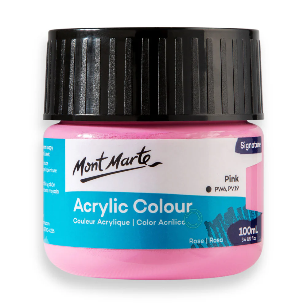 Mont Marte অ্যাক্রিলিক কালার 100ml – Pink