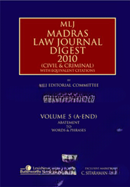 Mlj'S Madras Law Journal Digest 2010