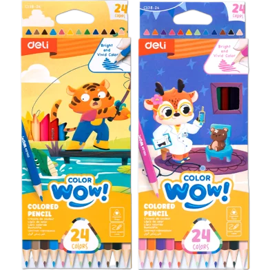 Deli Wow কালার্ড পেন্সিল-ফুল-24 পিস - EC138-24