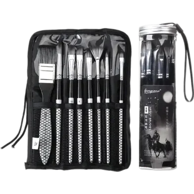 Giorgione Mate-30 ব্ল্যাক নাইলন ব্রাশ স্যুট 8 পিস