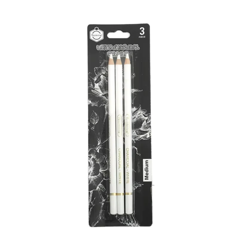 Keep Smiling White চারকোল পেন্সিল 3pcs