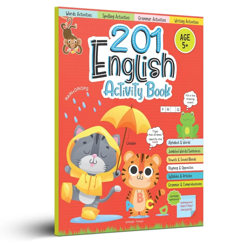 201 English Activity Book: Fun Activities and Grammar Exercises