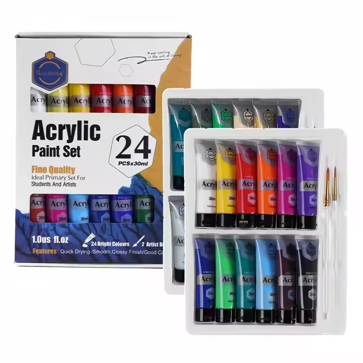 Keep Smiling অ্যাক্রিলিক পেইন্ট সেট 24pc x 30ml (1.0 US fl.oz)