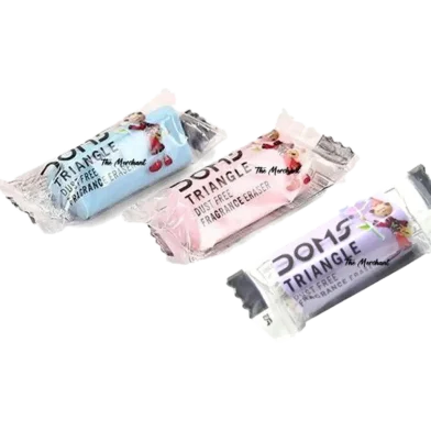 DOMS ডাস্ট ফ্রি ট্রায়াঙ্গেল Fragrance ইরেজার - 3 পিস