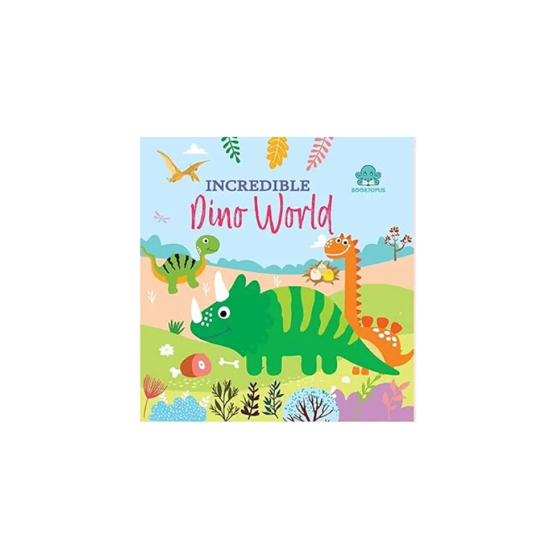 Booktopus Incredible Dino World Tail Board Book