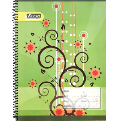 Icon ট্রান্সপারেন্ট স্পাইরাল খাতা 160 W - (M-432)