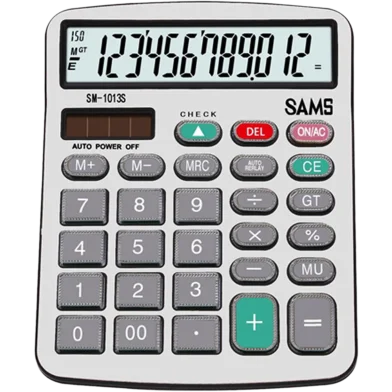 SAMS ডেস্কটপ বা অফিস ক্যালকুলেটর - SM 1013S-SL