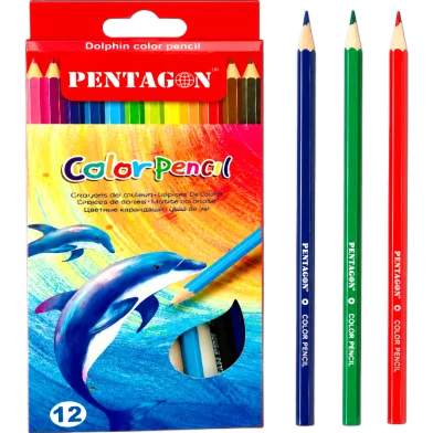Pentagon কালার পেন্সিল 7 ইঞ্চি - P-6612
