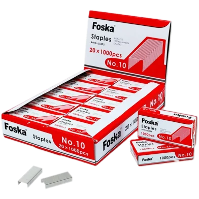 Foska হাই কোয়ালিটি No. 10 স্ট্যাপল ফর অফিস - 1000 পিস - SL001