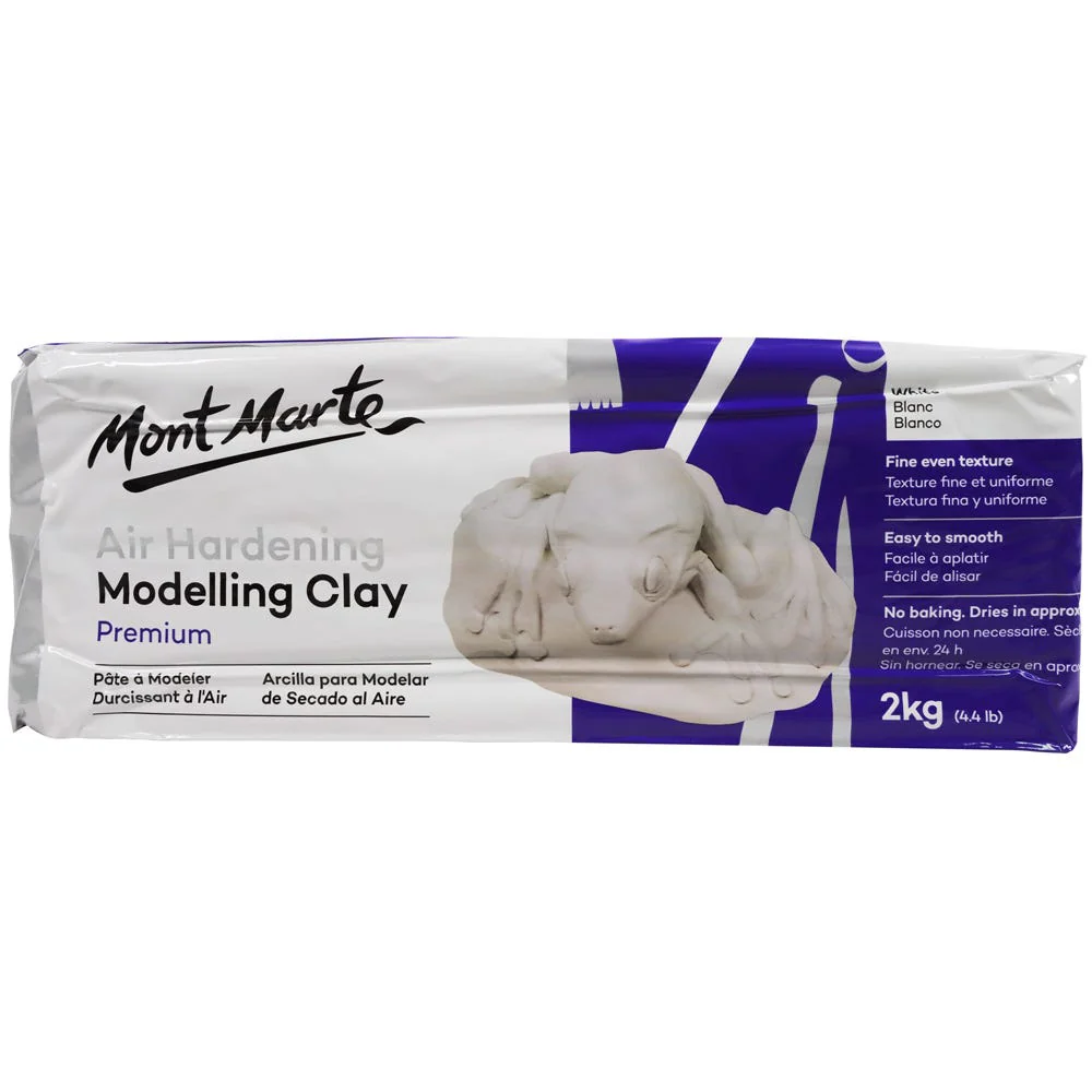Mont Marte এয়ার হার্ডেনিং মডেলিং ক্লে প্রিমিয়াম – White 2kg (4.4lb)