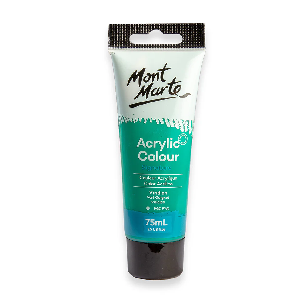 Mont Marte অ্যাক্রিলিক কালার পেইন্ট সিগনেচার 75ml – Viridian