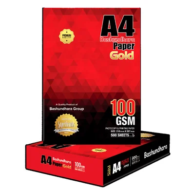 Bashundhara A4 Paper গোল্ড - 100 জিএসএম