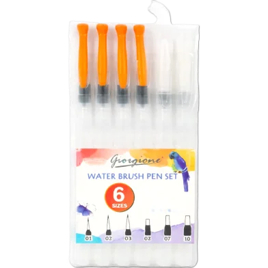 Giorgione G-006WB ওয়াটার ব্রাশ পেন 6 পিস সেট