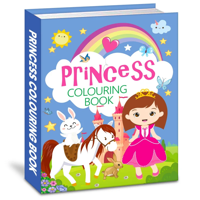 Hello Friend Books My Amazing Book Of Colouring: Princess
