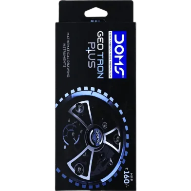 DOMS Geotron প্লাস জ্যামিতি বক্স, প্রিমিয়াম কোয়ালিটি, ডুয়াল সাইড ট্রে, 12 ইনস্ট্রুমেন্ট ইনক্লুডেড