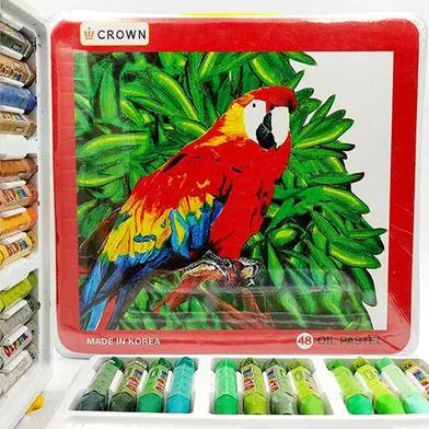 Crown অয়েল প্যাস্টেল 48 (পিভিসি বক্স)
