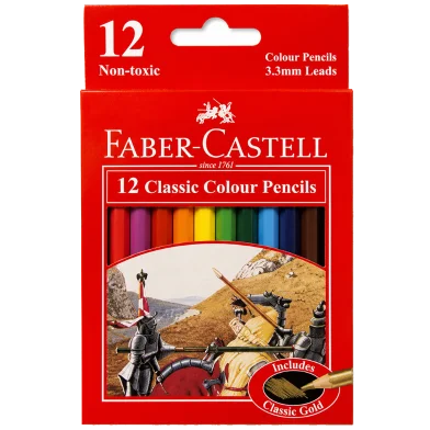 Faber Castell 12 ক্লাসিক কালার পেন্সিল শর্ট