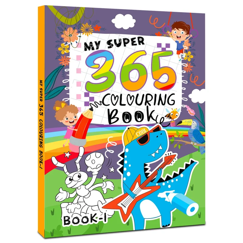 My Super 365 Colouring Book: Book-1
