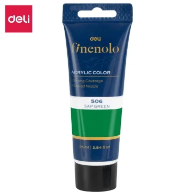 Deli Finenolo অ্যাক্রিলিক কালার 75 মিলি Sap গ্রিন - EC75-SG