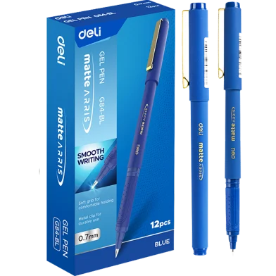 Deli ম্যাট Arris জেল পেন-0.7 মিমি-12 পিস - EG84-BL