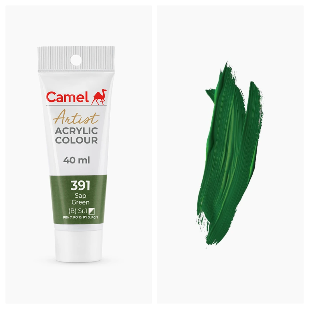 Camel আর্টিস্ট অ্যাক্রিলিক কালার 40ml – Sap Green (Sr.1)