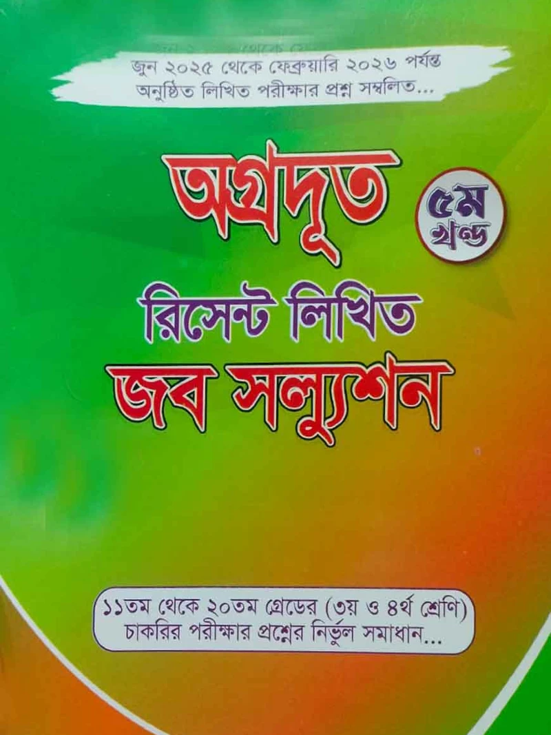 অগ্রদূত রিসেন্ট লিখিত জব সল্যুশন